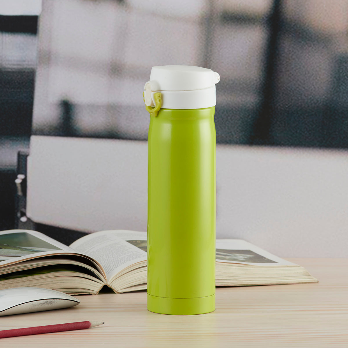 Stainless Steel Vacuum Insulated double wall Water Bottle for Home, Office, Travel and Sports, Leak - proof Lid for Hot and Cold liquids - 500ml (1666)