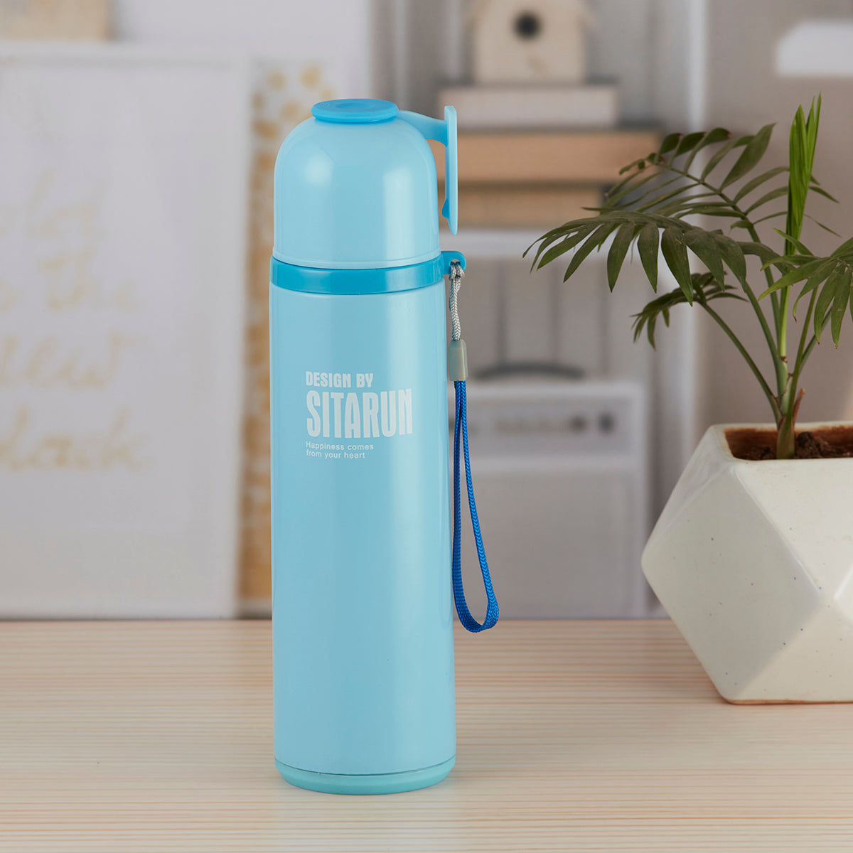 Stainless Steel Vacuum Insulated double wall Water Bottle for Home, Office, Travel and Sports, Leak proof Lid for Hot and Cold liquids 500ml