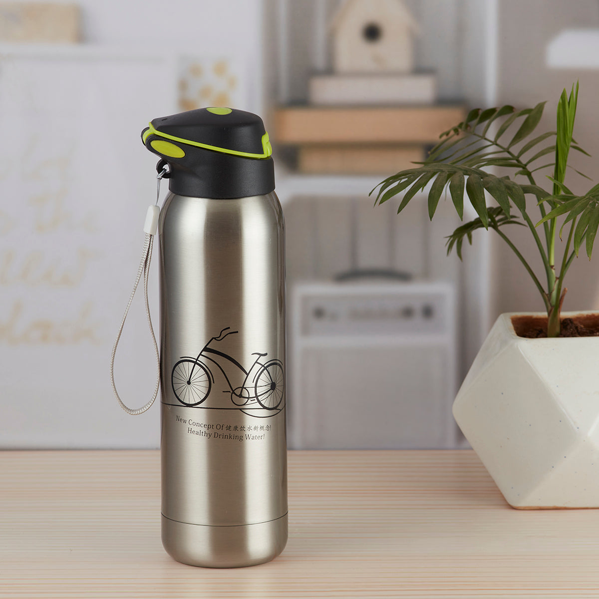 Stainless Steel Vacuum Insulated double wall Water Bottle for Home, Office, Travel and Sports, Leak - proof Lid for Hot and Cold liquids - 500ml (8426-1-A)