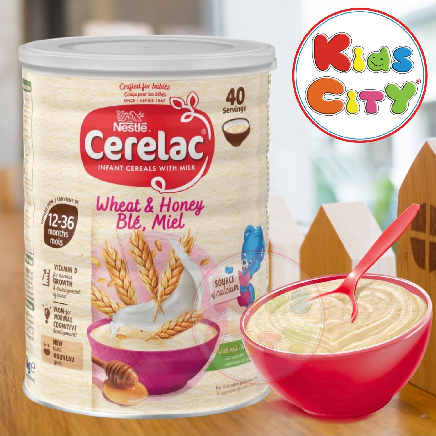 Nestle Cerelac Honey & Wheat With Milk (12m+) - 400g (Imported)