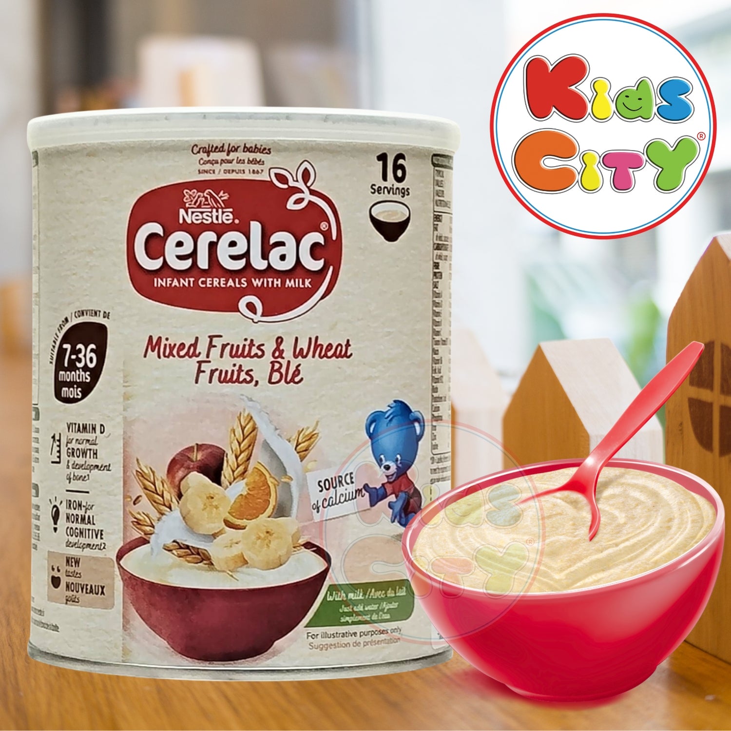 Nestle Cerelac Mixed Fruits & Wheat With Milk (7m+) - 400g (Imported)