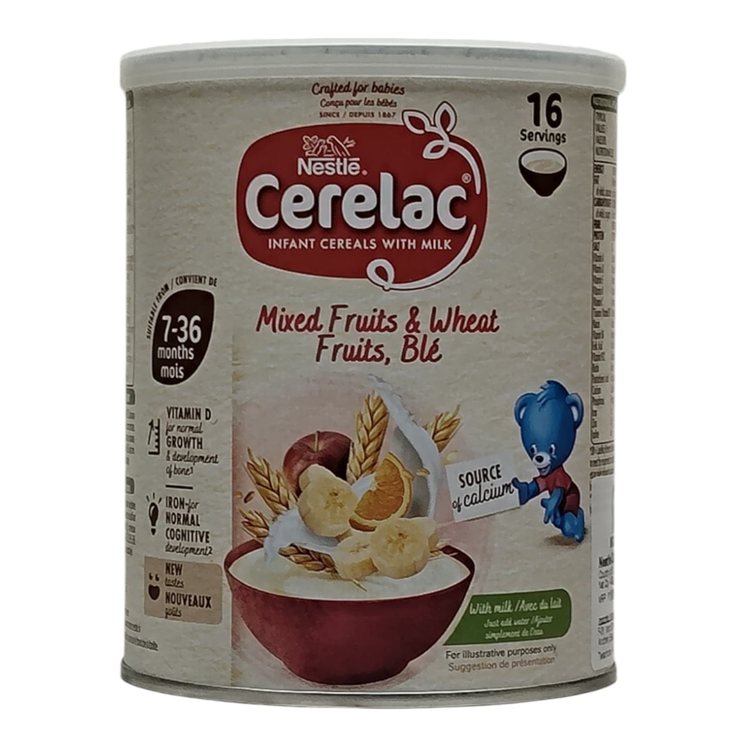 Nestle Cerelac Mixed Fruits & Wheat With Milk (7m+) - 400g (Imported)