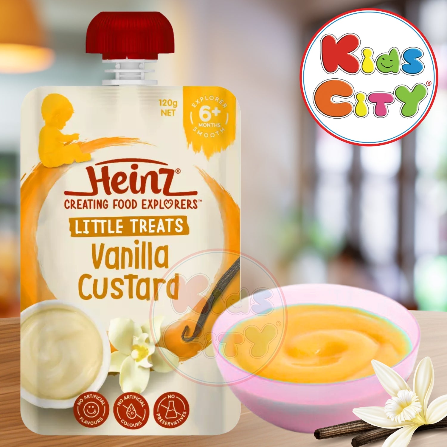Heinz Baby Food Pouch, Creating Food Explorers, Vanilla Custard