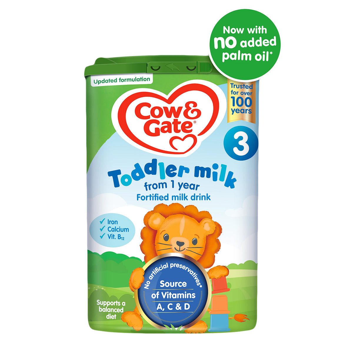 Cow & Gate Stage 3, Toddler Milk (1y+) - 800g