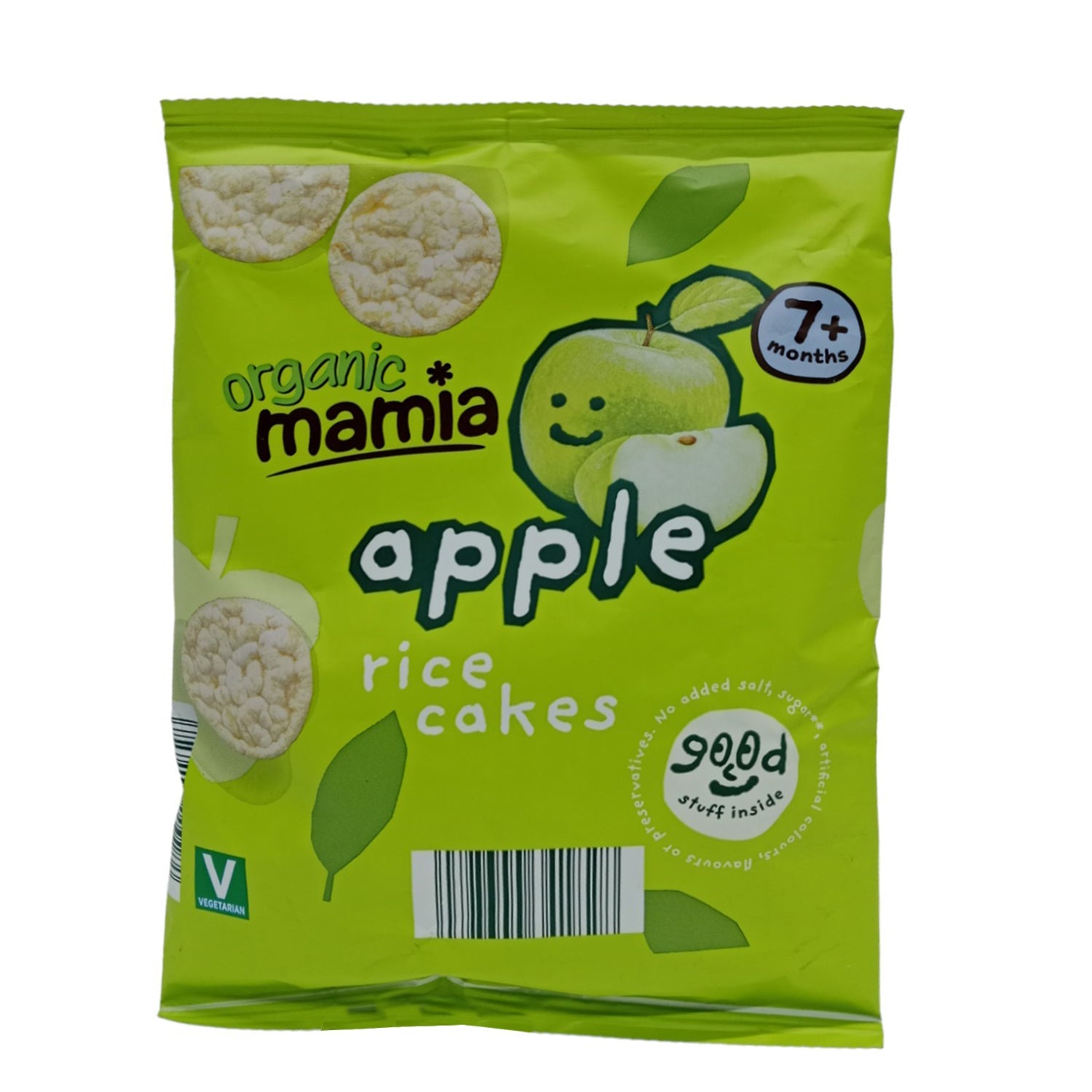 Organic Mamia Rice Cakes, Apple (7m+) - 40g