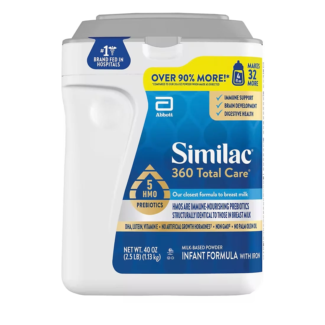 Similac 360 Total Care Milk Based Powder Infant Formula- 1.13kg (40oz)