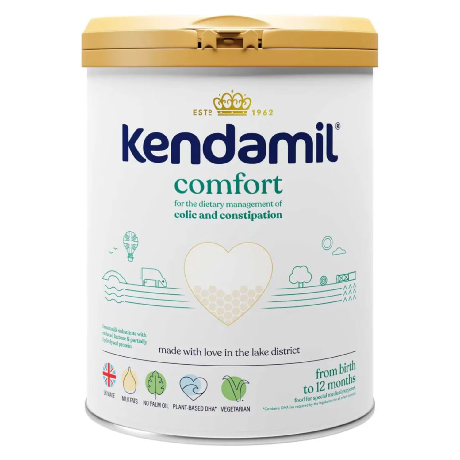 Kendamil Comfort Milk for Colic & Constipation (0-12m) - 800g