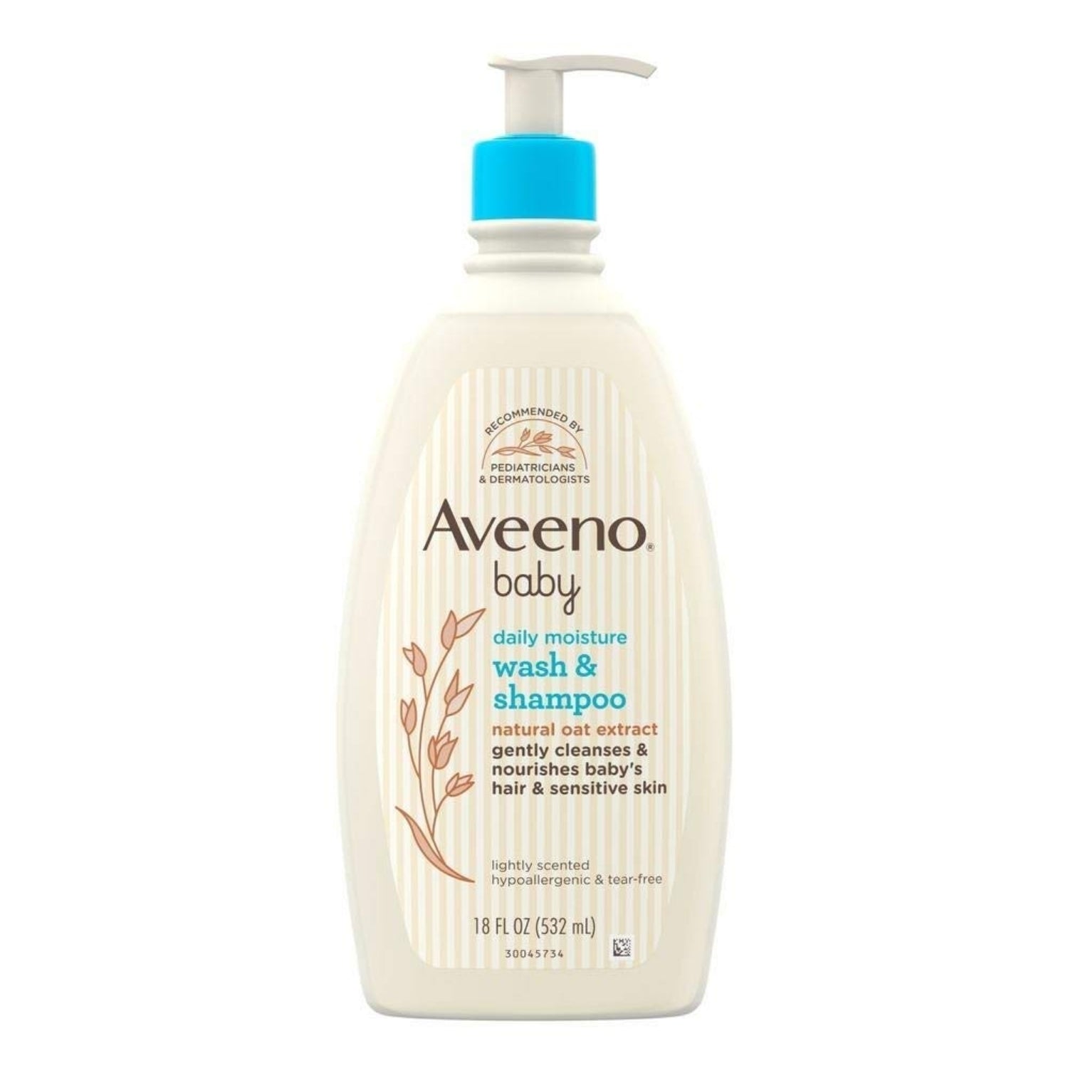 Aveeno Baby Daily Moisture Wash & Shampoo - 532ml