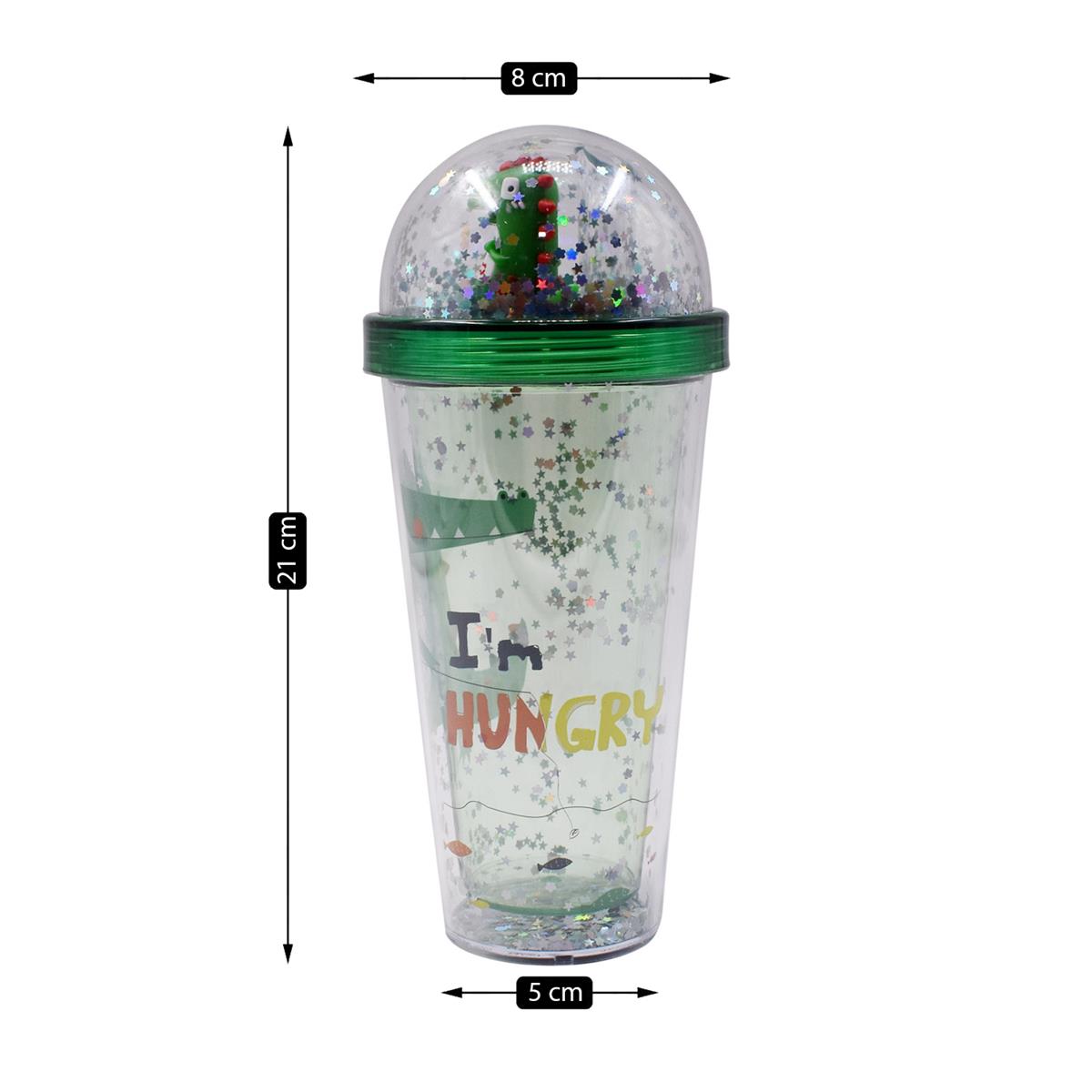 Acrylic Sipper, Cup, Tumbler Frosted with Straw and Lid for Water, Juice, Milk and other Bevrages - 270ml (AP-045-D)