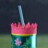 Acrylic Sipper, Cup, Tumbler Frosted with Straw and Lid for Water, Juice, Milk and other Bevrages - 468ml (KT-007-A)
