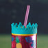 Acrylic Sipper, Cup, Tumbler Frosted with Straw and Lid for Water, Juice, Milk and other Bevrages - 468ml (KT-007-B)
