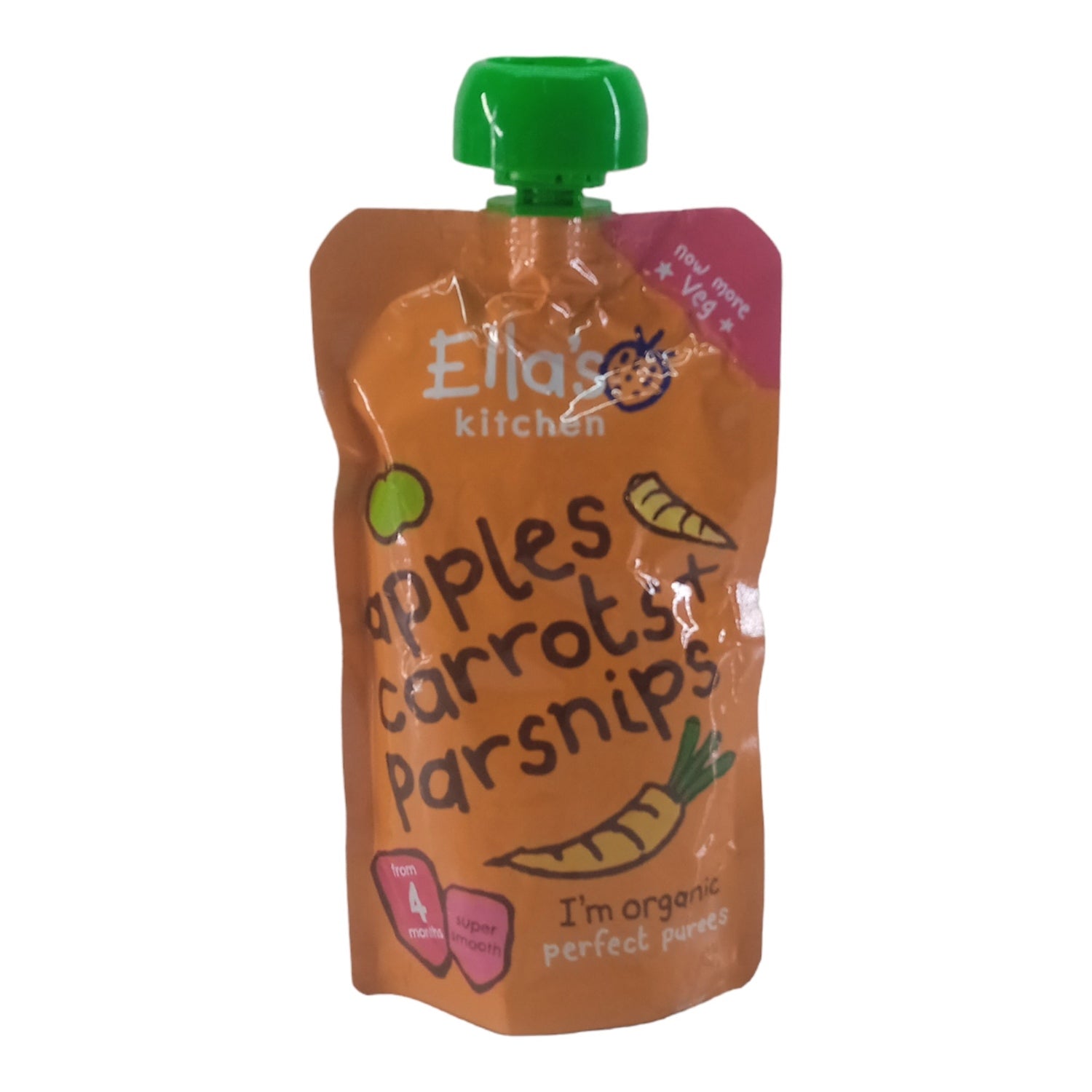 Ellas Kitchen Apples Carrots Parsnips - 120g
