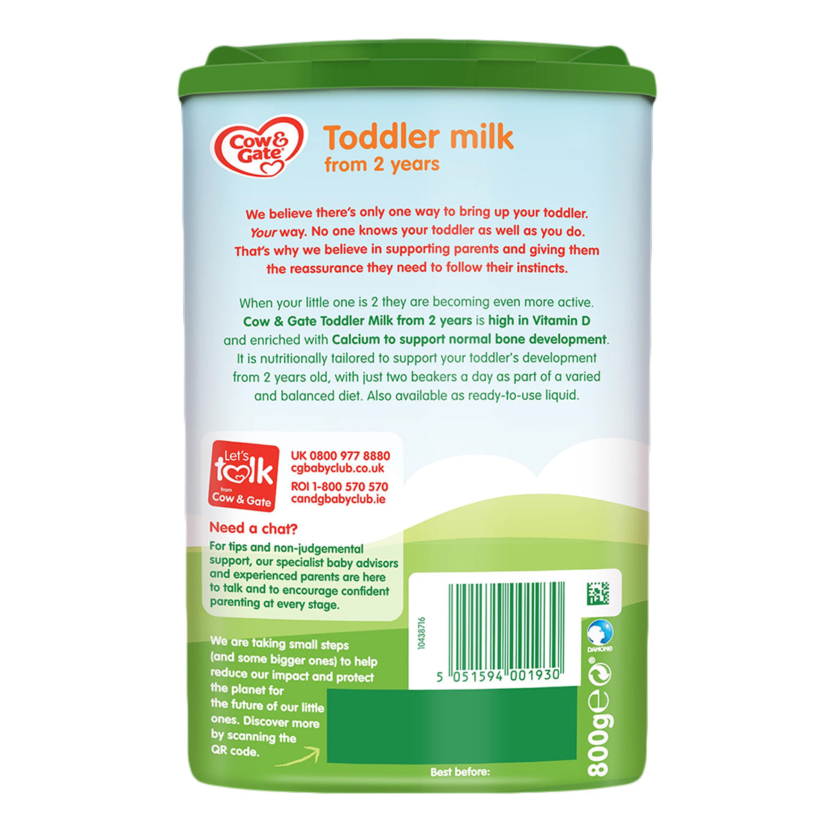 Cow & Gate Toddler Milk, Stage 4 - 800g
