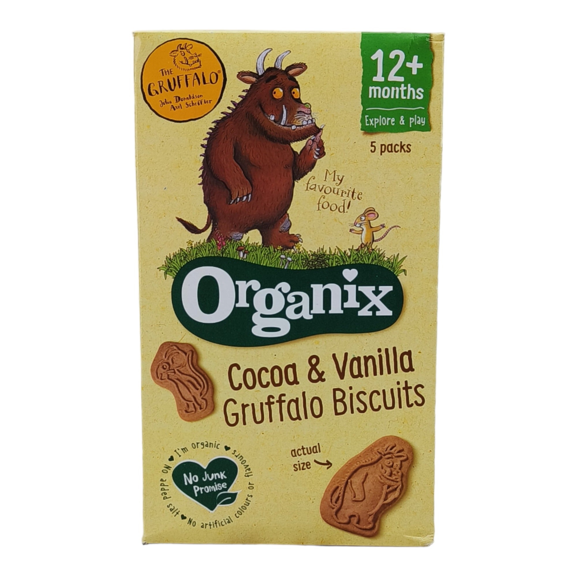 Organix Cocoa & Vanilla Gruffalo Biscuits (12m+) - 100g