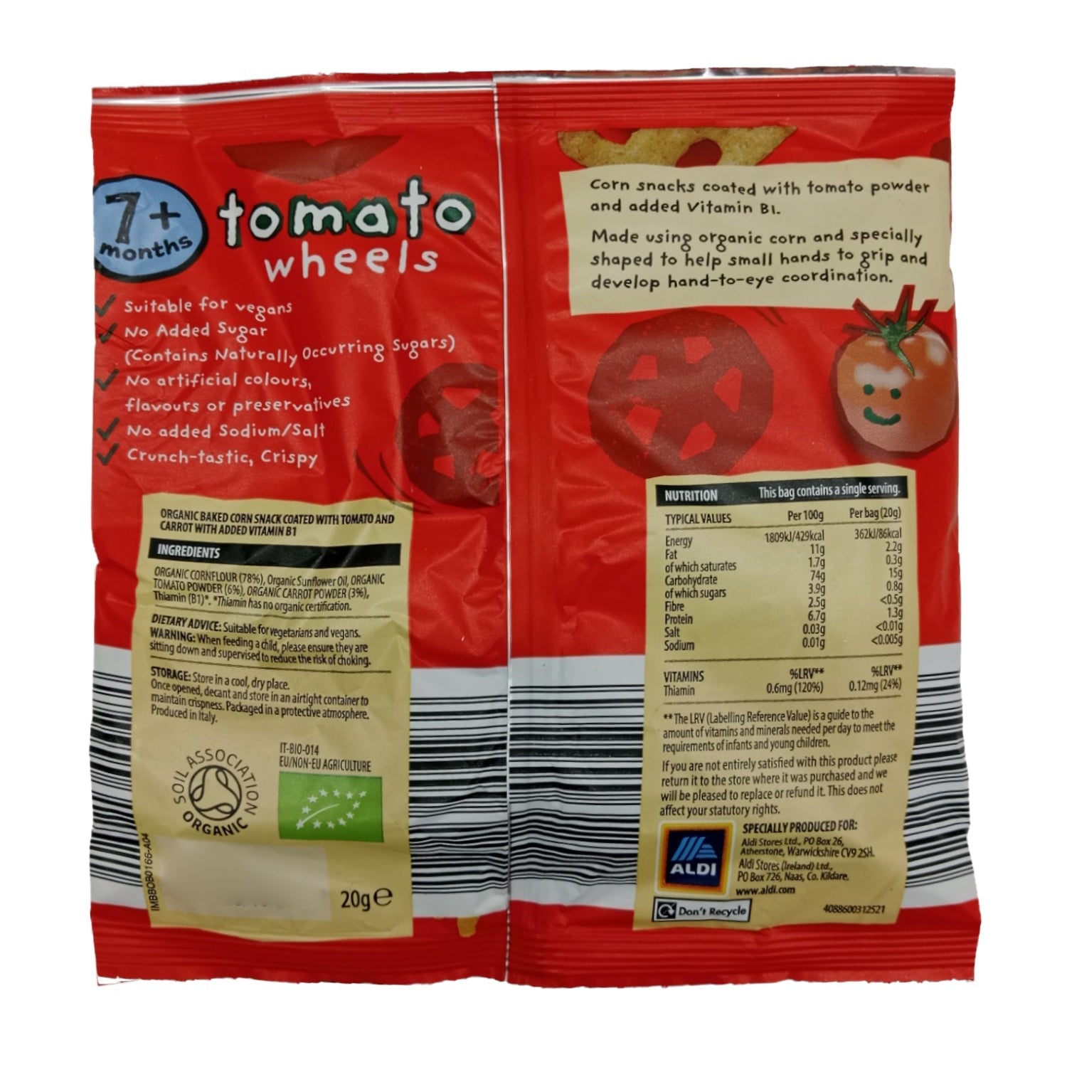 Organic Mamia Tomato Wheels (7m+)
