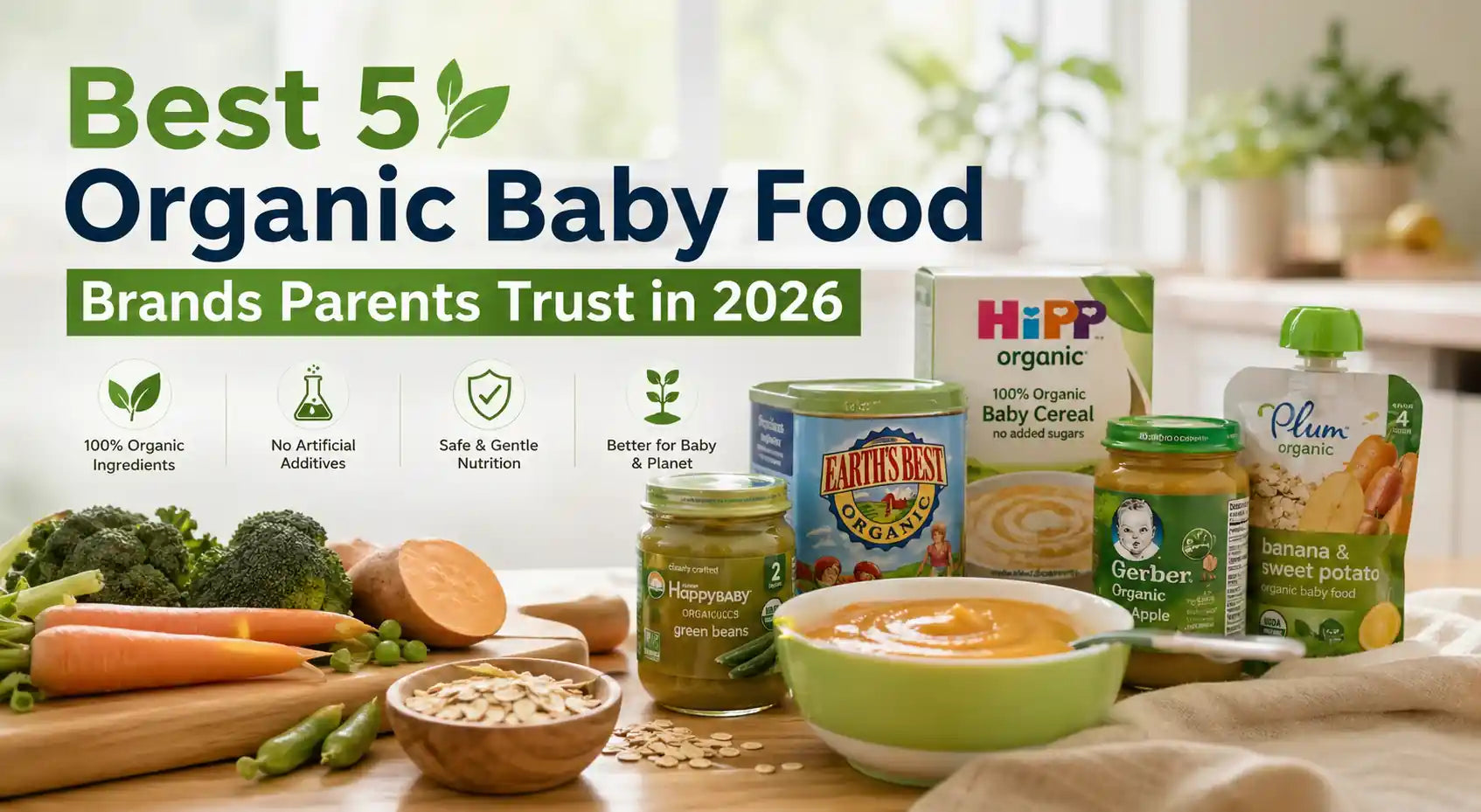 Best 5 Organic Baby Food Brands Parents Trust in 2026