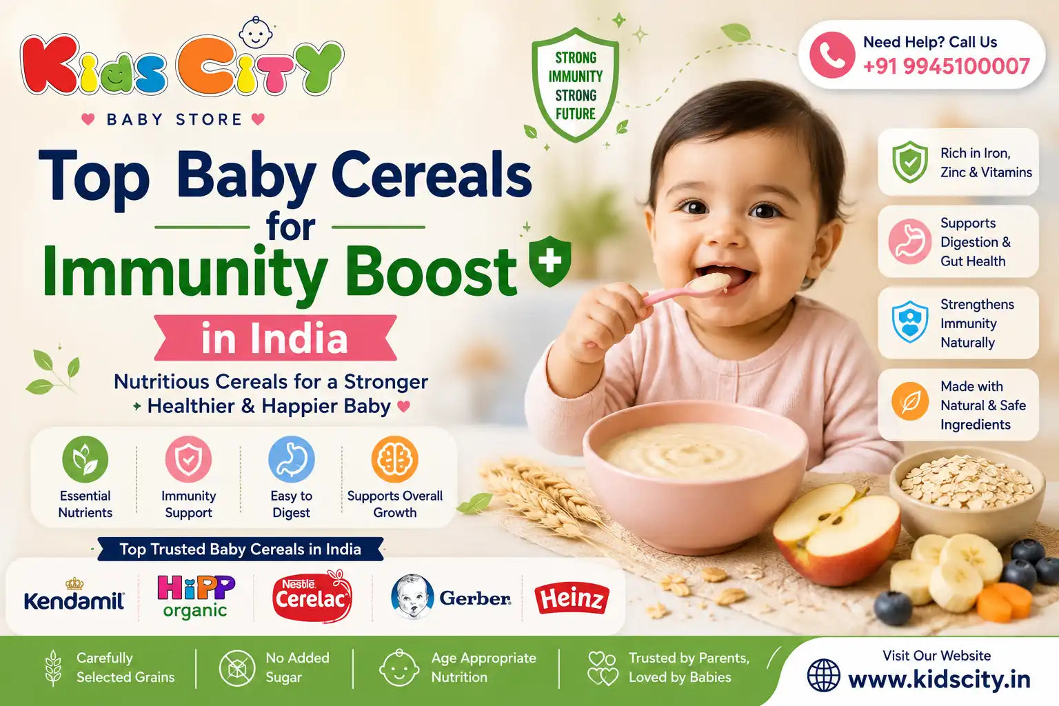 Top Baby Cereals for Immunity Boost in India: Complete Guide for Parents