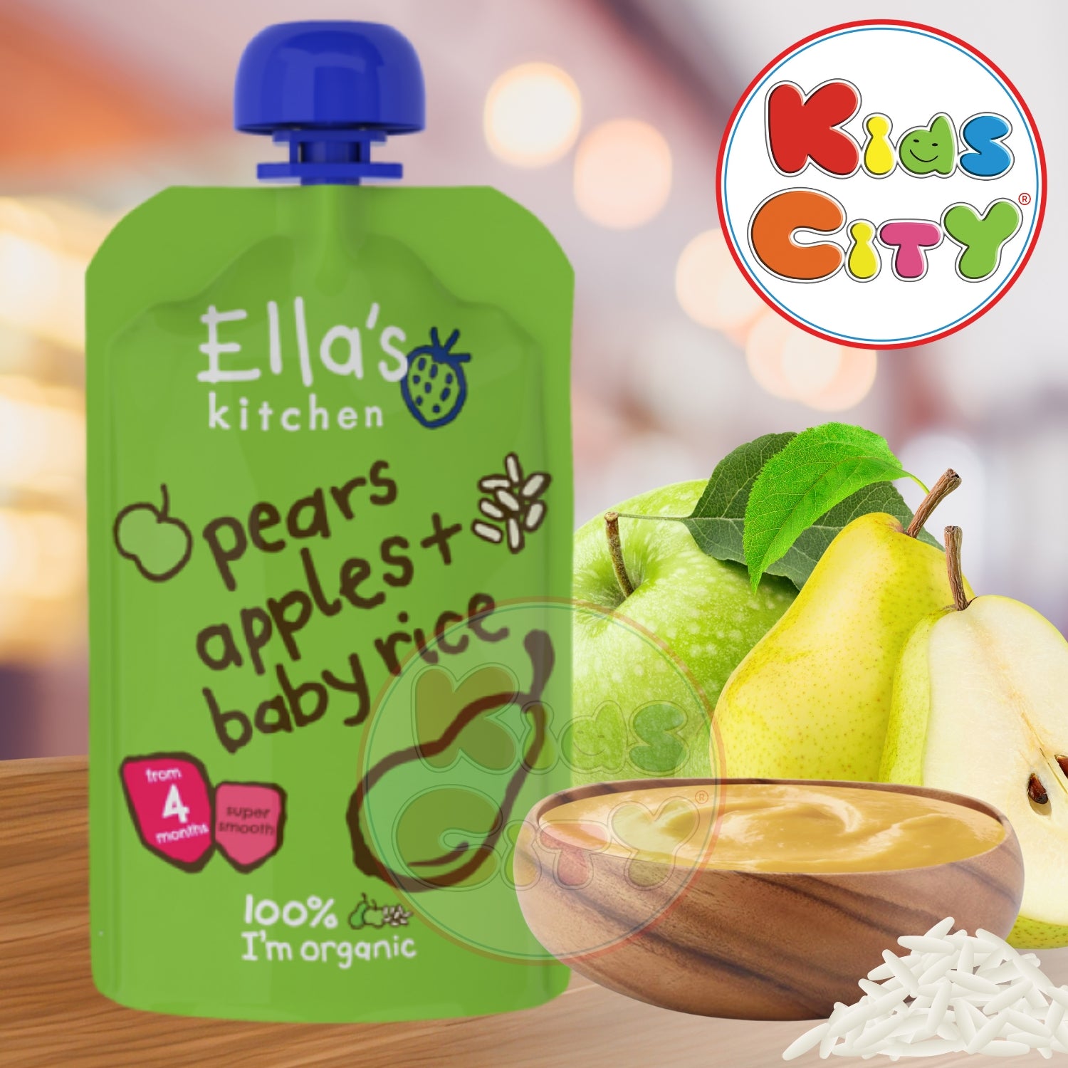Ellas Kitchen Pear + Apple Baby Rice - 120g