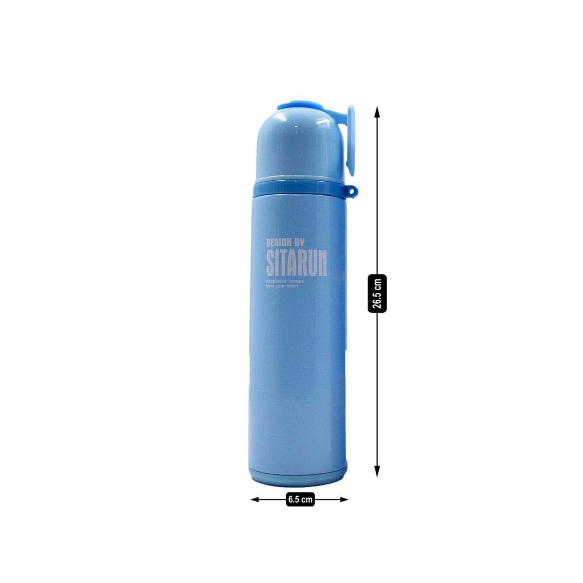 Stainless Steel Vacuum Insulated double wall Water Bottle for Home, Office, Travel and Sports, Leak - proof Lid for Hot and Cold liquids - 500ml (102-B)