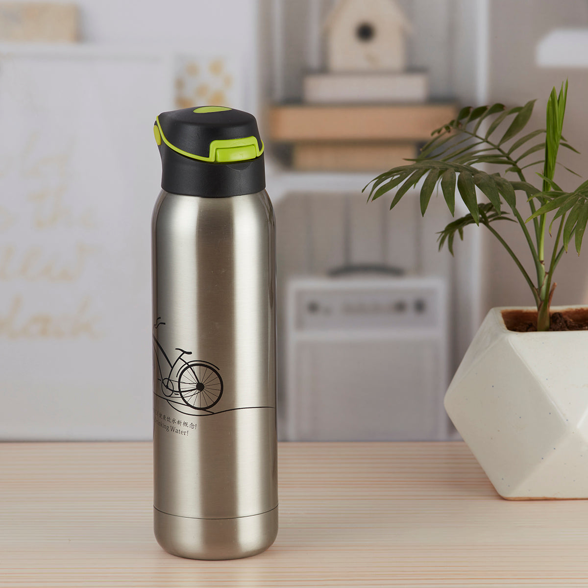 Stainless Steel Vacuum Insulated double wall Water Bottle for Home, Office, Travel and Sports, Leak - proof Lid for Hot and Cold liquids - 500ml (8426-1-A)