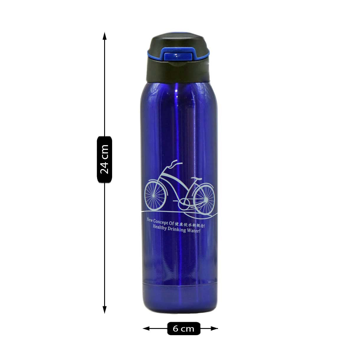 Stainless Steel Vacuum Insulated double wall Water Bottle for Home, Office, Travel and Sports, Leak - proof Lid for Hot and Cold liquids - 500ml (8426-1-C)