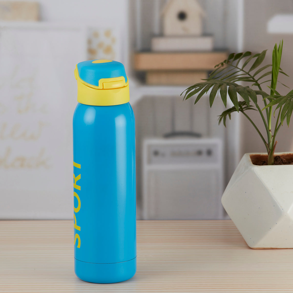 Stainless Steel Vacuum Insulated double wall Water Bottle for Home, Office, Travel and Sports, Leak - proof Lid for Hot and Cold liquids - 500ml (7360)