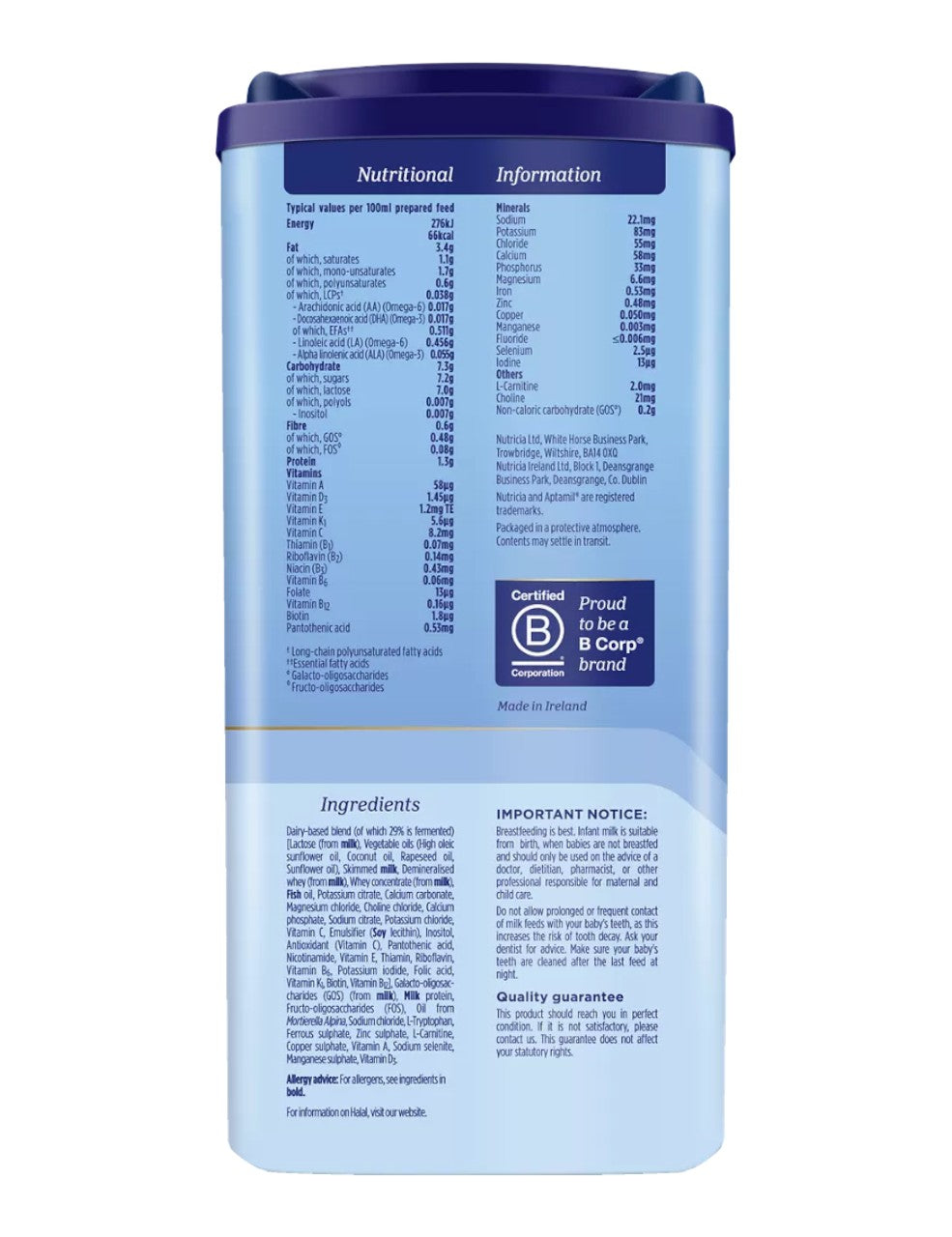 Aptamil 1 First Infant Milk (0m+) 800g (Pack of 1)