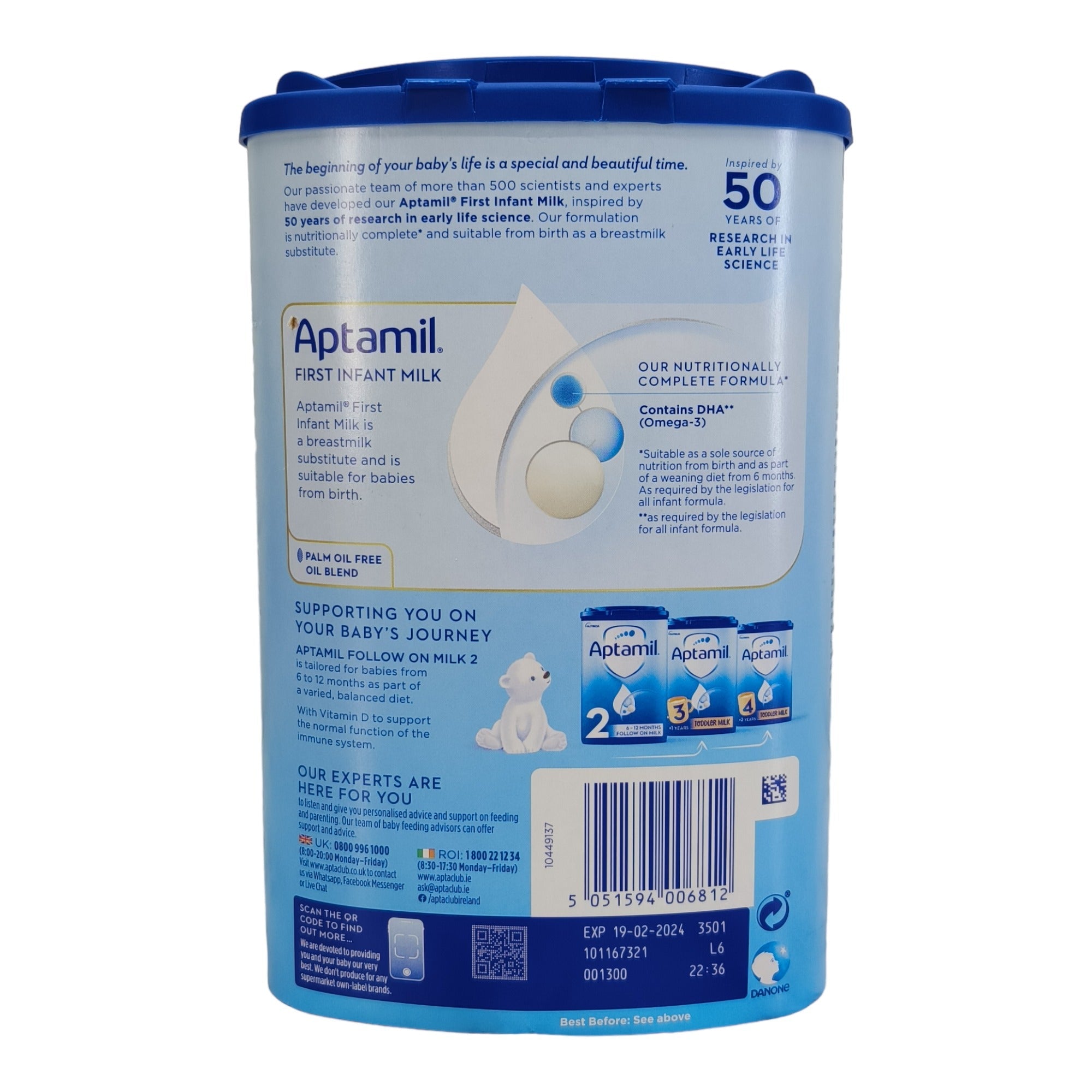 Aptamil 1 First Infant Milk (0m+) - 800g