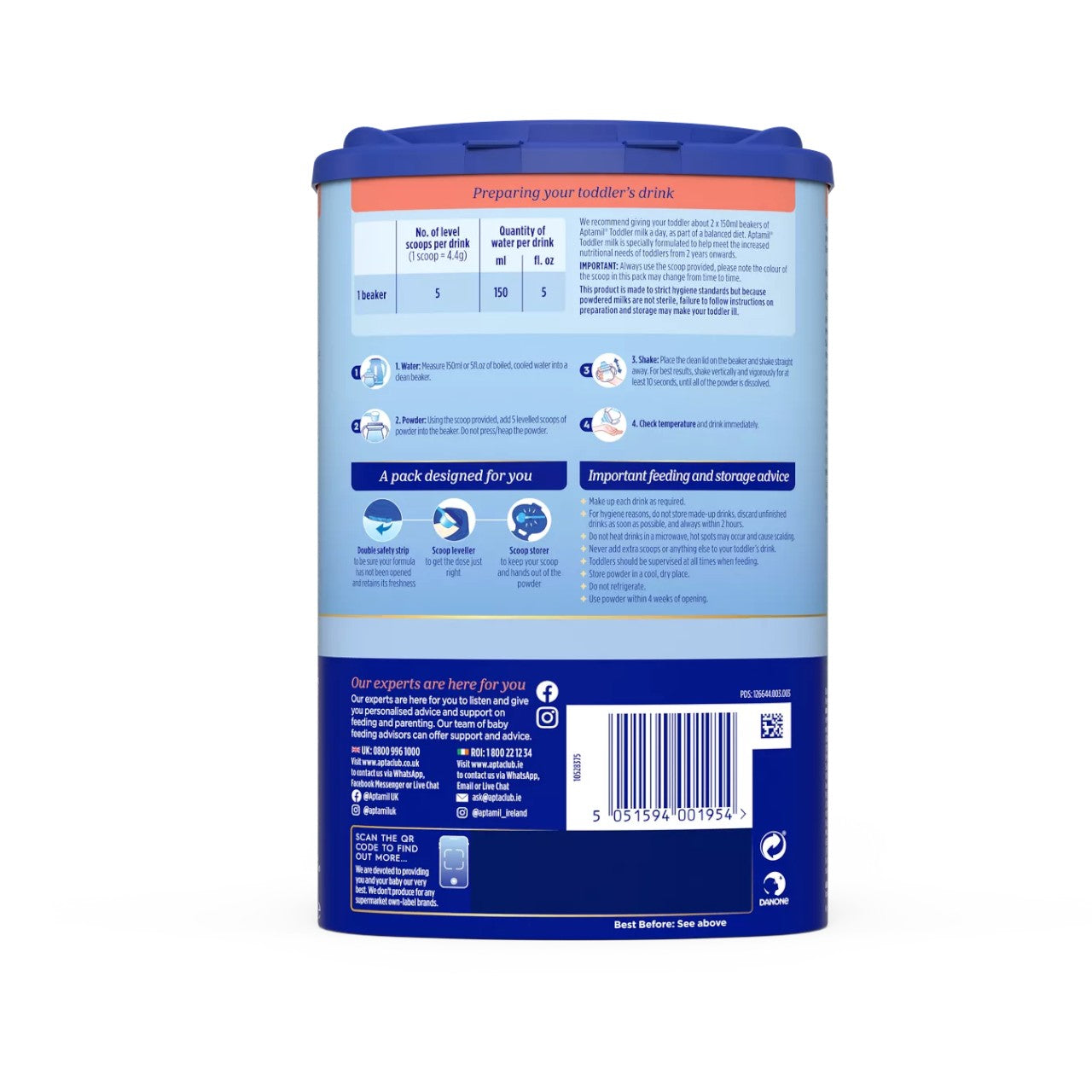 Aptamil 4 Growing Up Milk (24m+) 800g (Pack of 1)