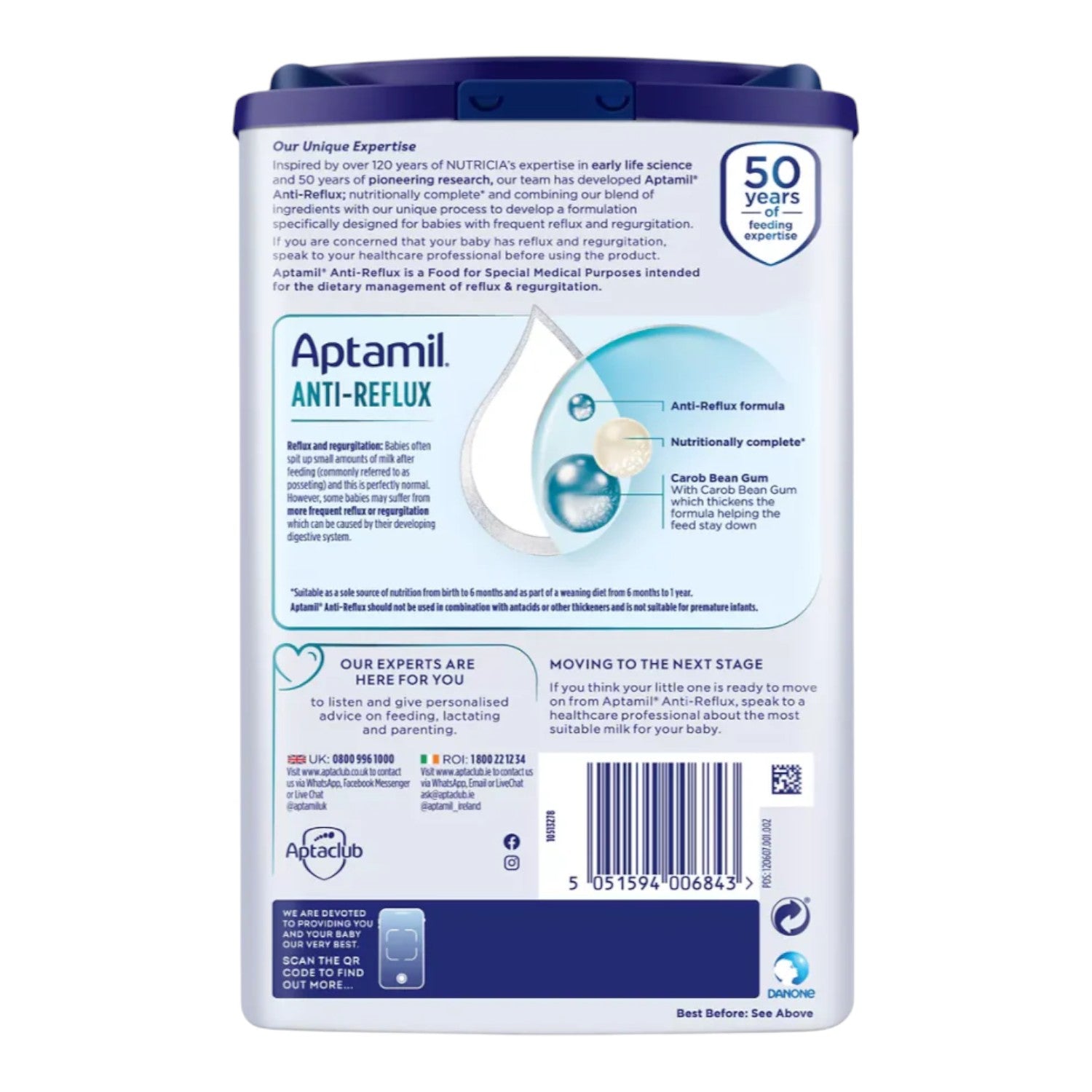 Aptamil Anti Reflux Milk Formula (0-12 months) 800g (Pack of 1)