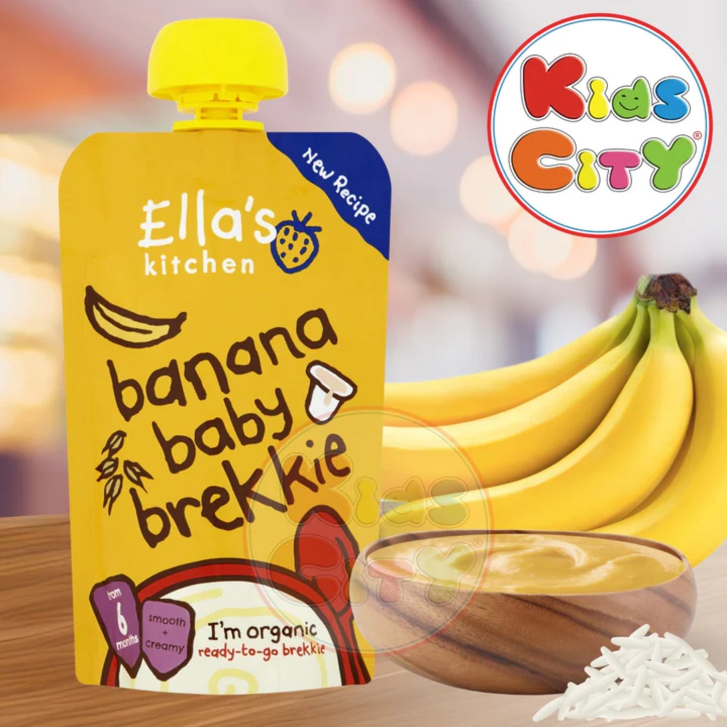 Ellas Kitchen Baby Food Pouch, Banana Baby Brekkie, 120g