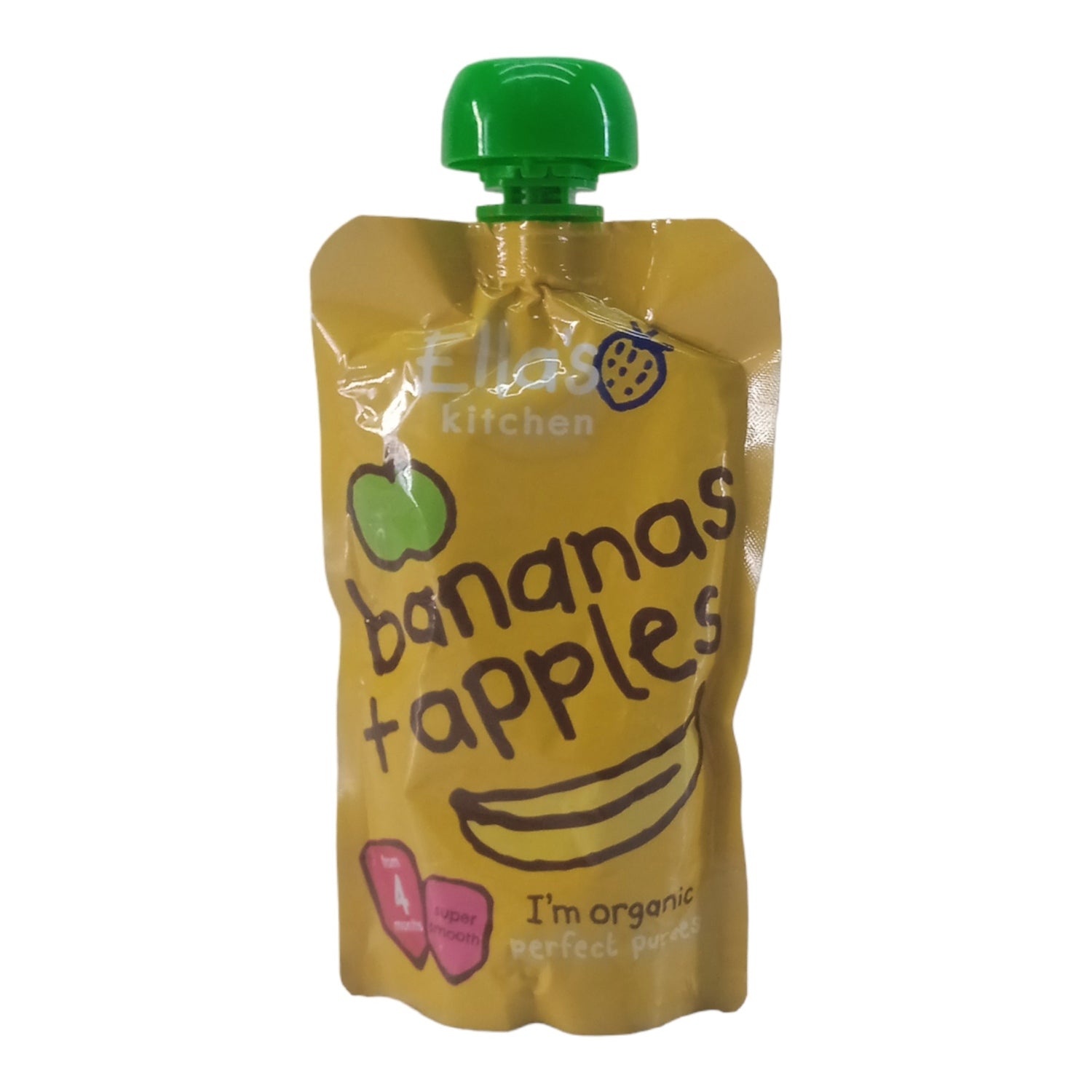 Ellas Kitchen Baby Food Pouch, Bananas + Apples - 120g