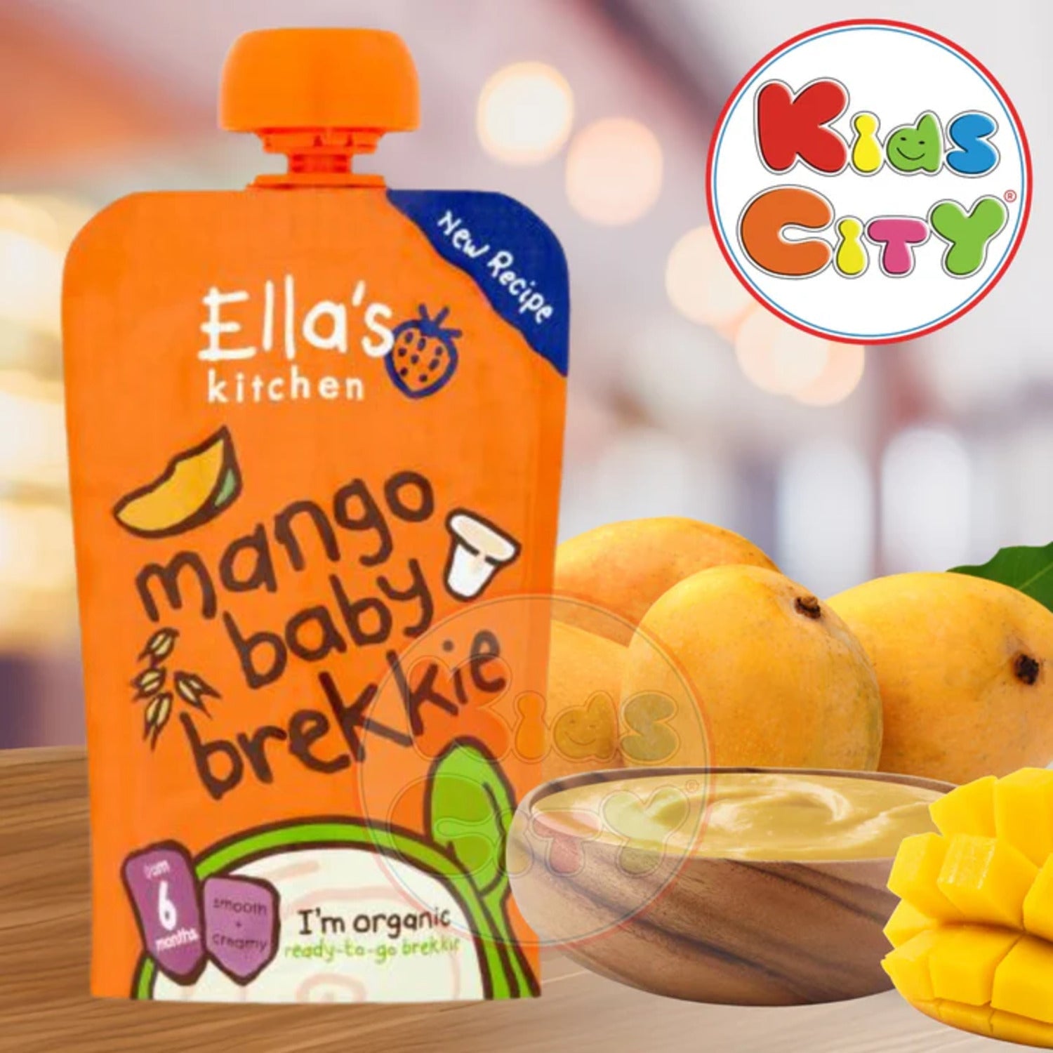 Ellas Kitchen Baby Food Pouch, Mango Baby Brekkie, 100g (Pack of 1)