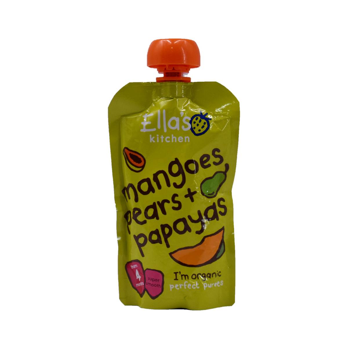 Ellas Kitchen Baby Puree, Mangoes Pears + Papayas - 120g