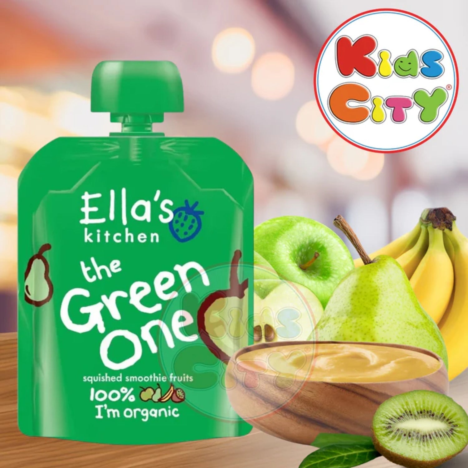 Ellas Kitchen Baby Food Pouch, The Green One - 90g