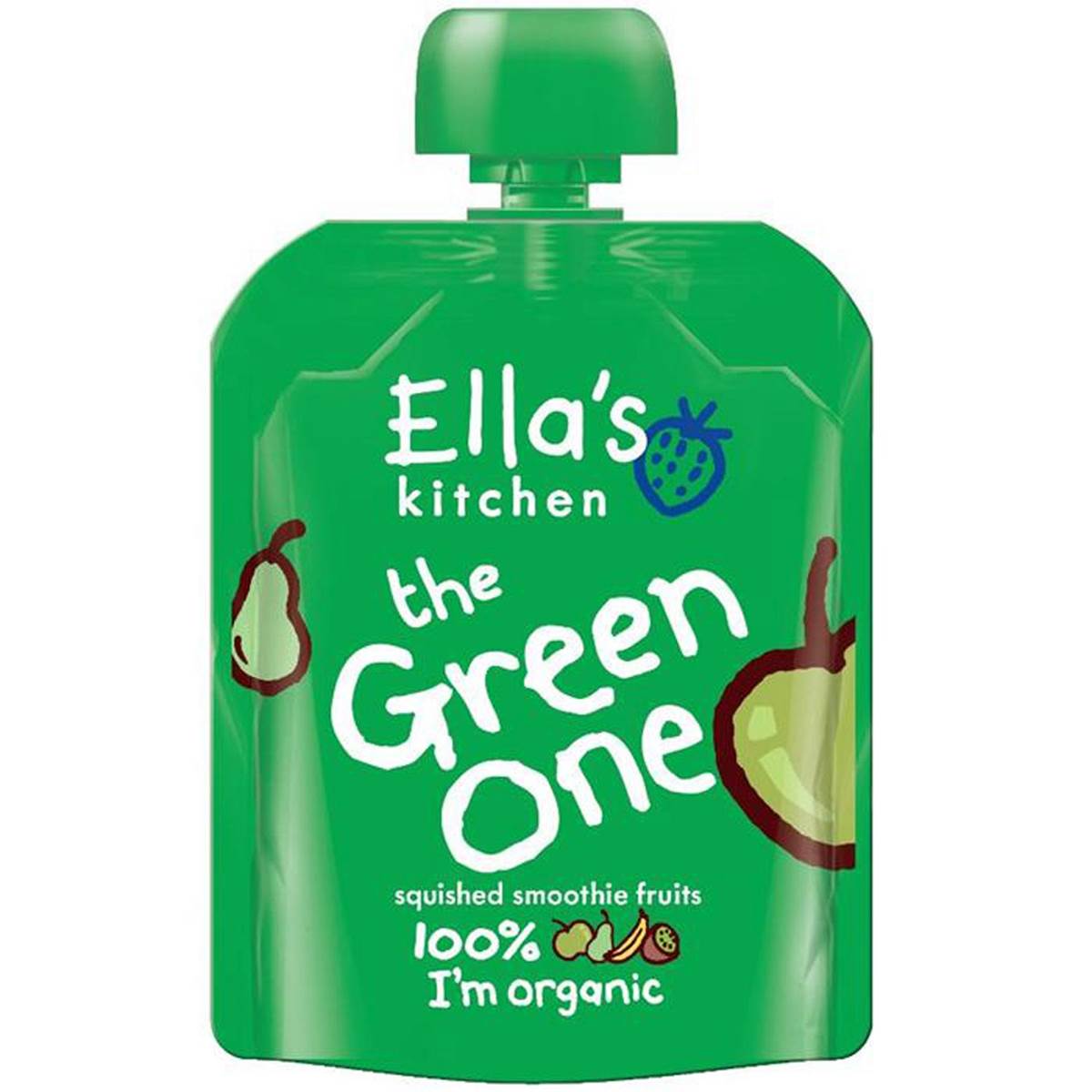 Ellas Kitchen Baby Food Pouch, The Green One - 90g