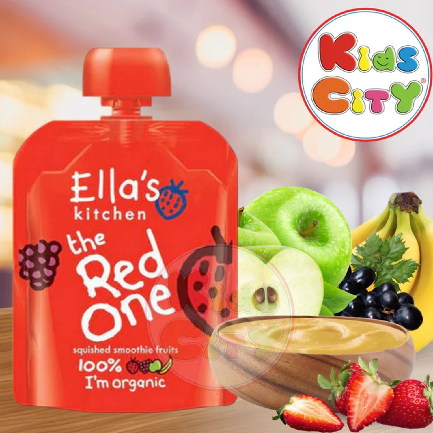 Ellas Kitchen Baby Food Pouch, The Red One, 90g