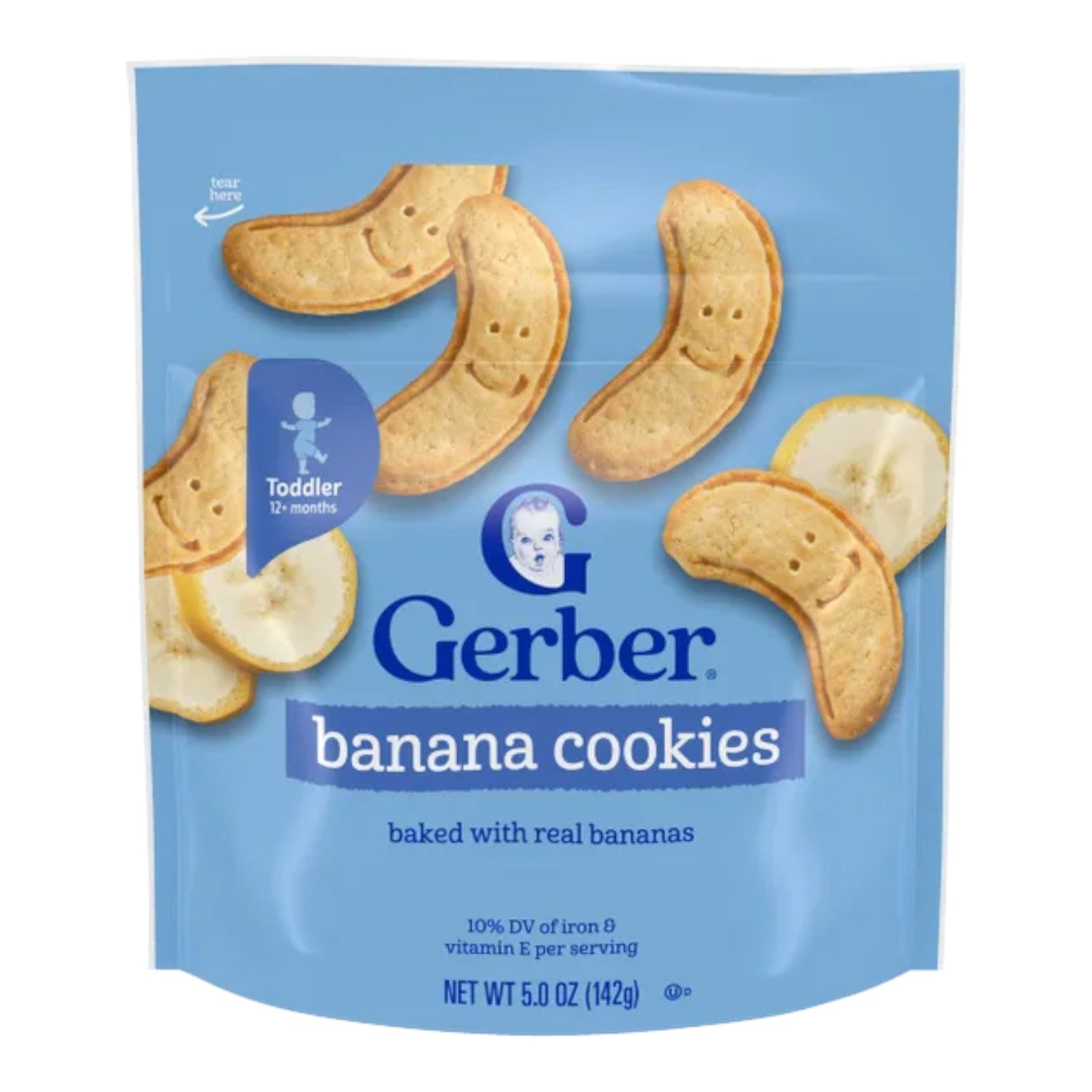 Gerber Snacks for Baby, Banana Cookies (5oz)