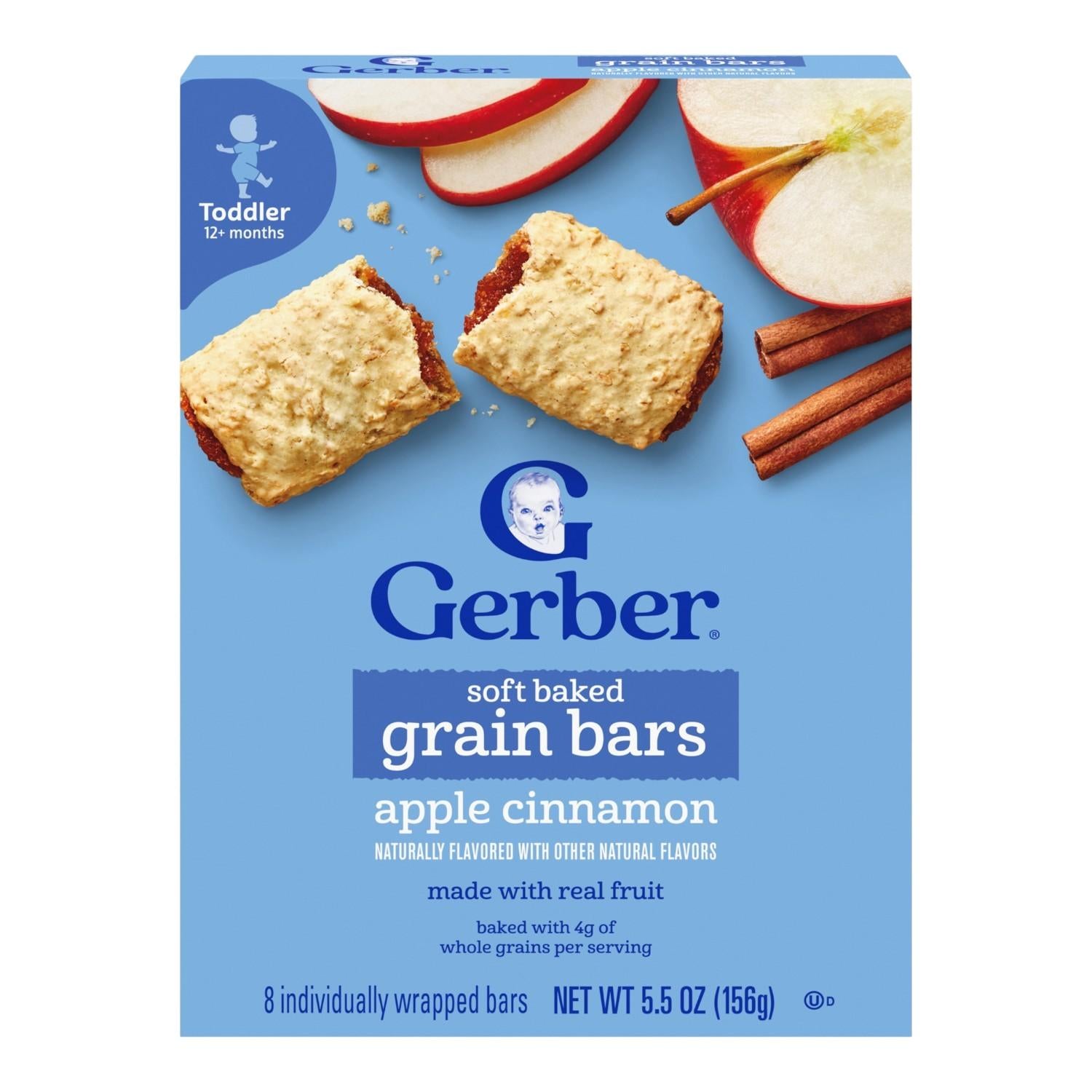 Gerber Soft Baked Grained Bars (5.5oz) Apple Cinnaman