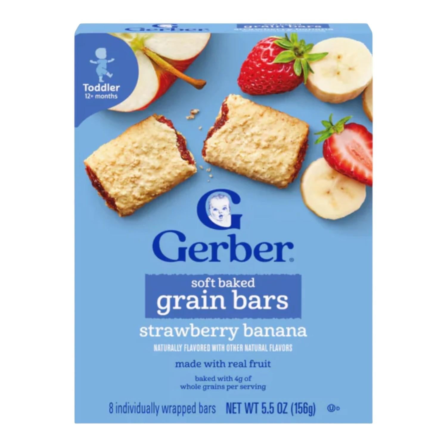 Gerber Soft Baked Grained Bars (5.5oz) Strawberry Banana