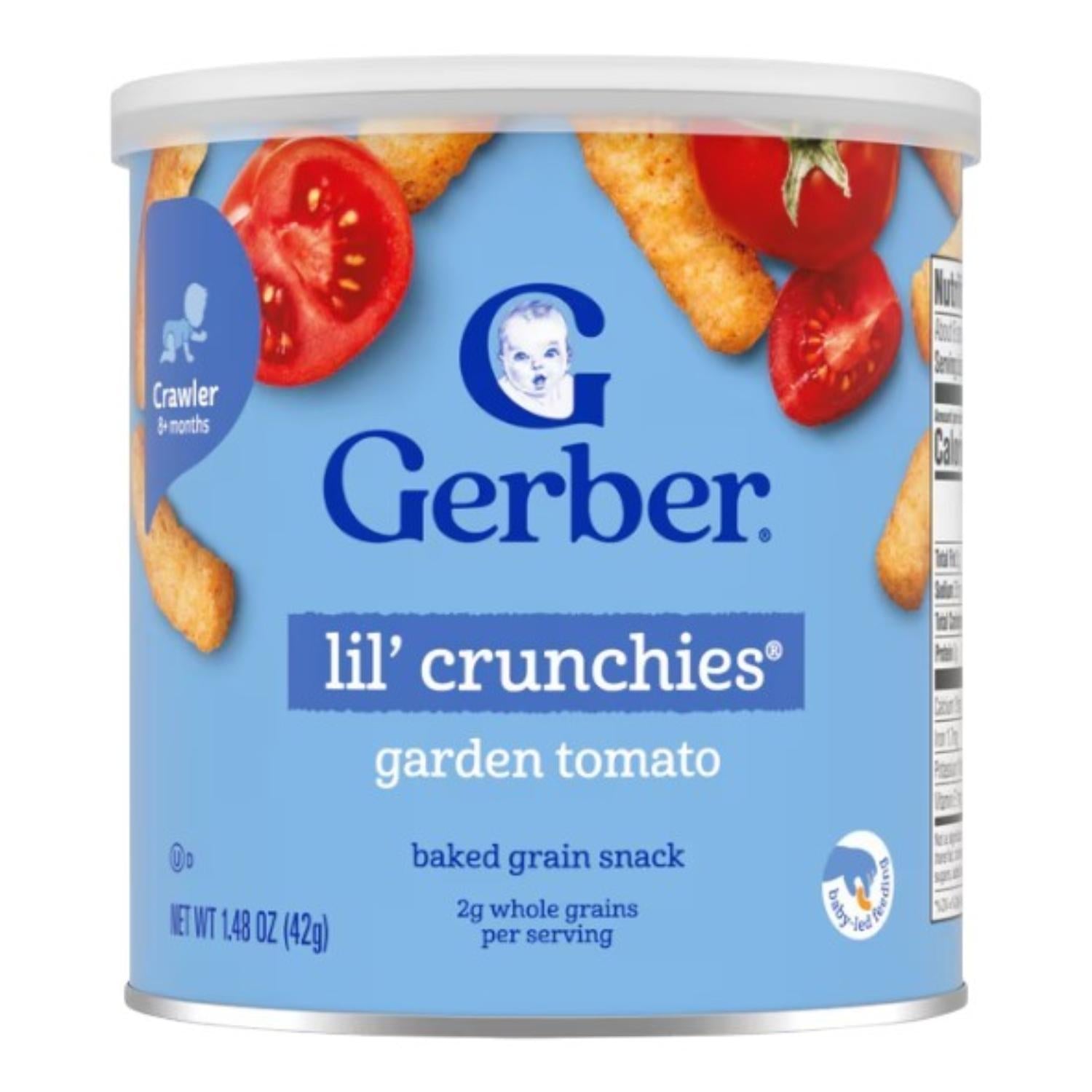 Gerber Snacks for Baby, Lil Crunchies, Garden Tomato