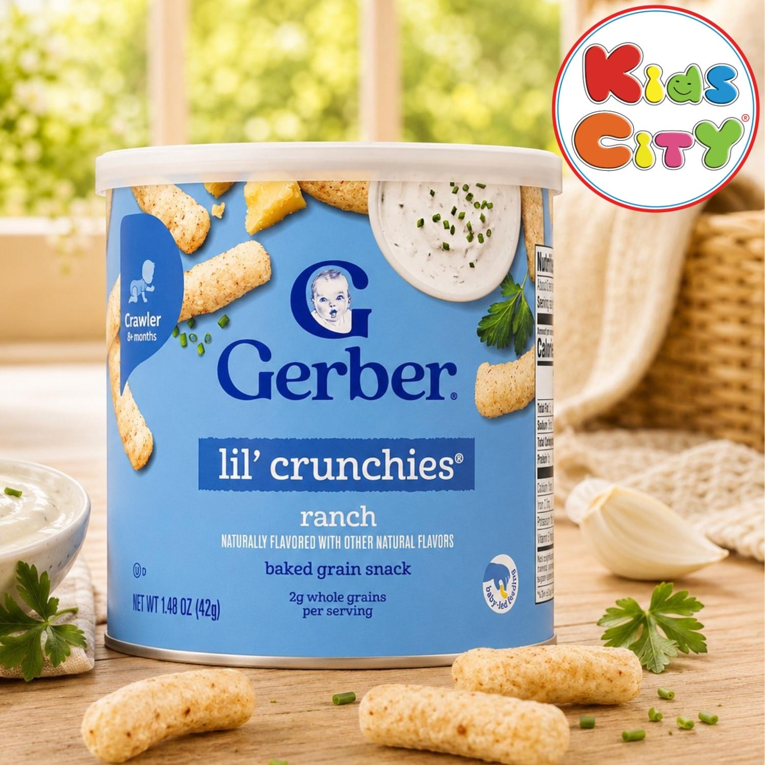 Gerber Snacks for Baby, Lil Crunchies, Ranch