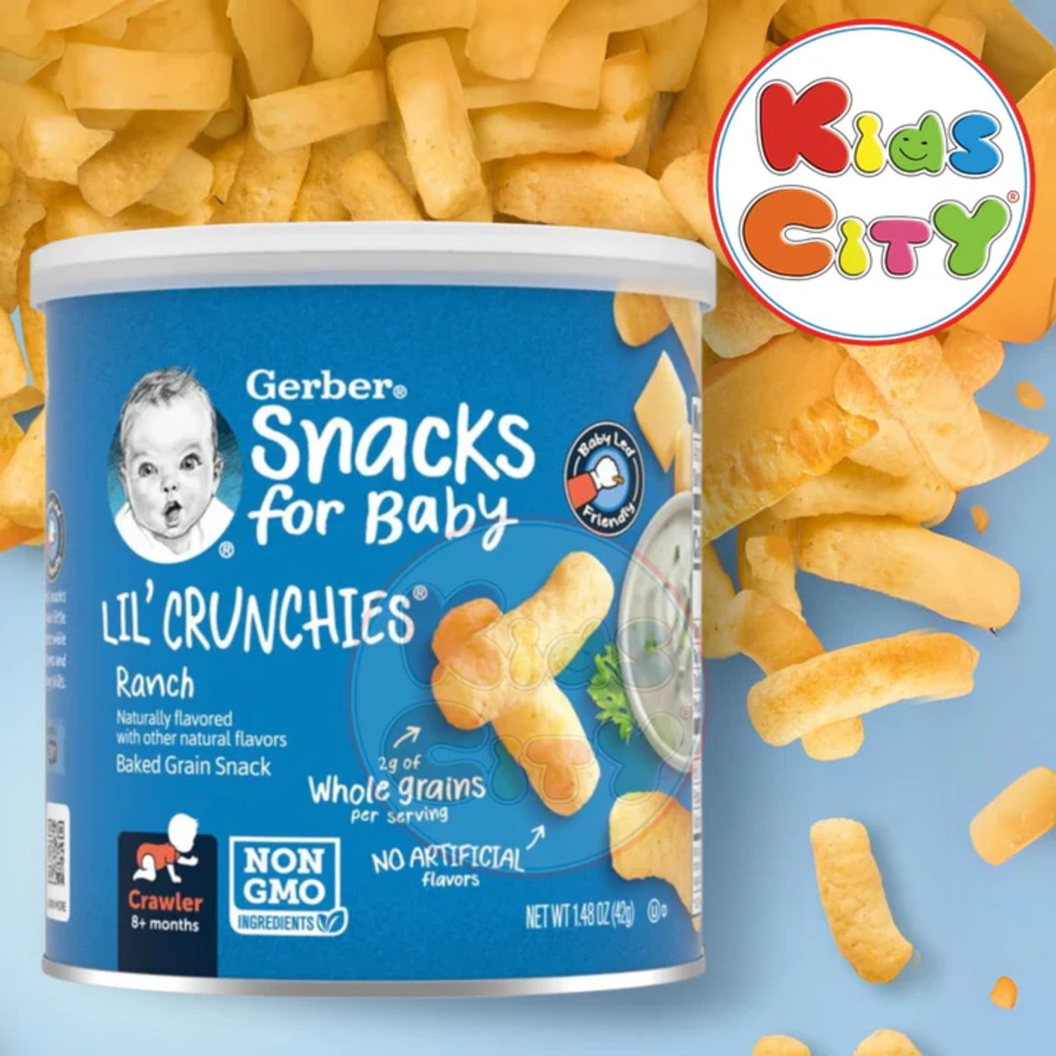 Gerber Snacks for Baby, Lil Crunchies for Crawler