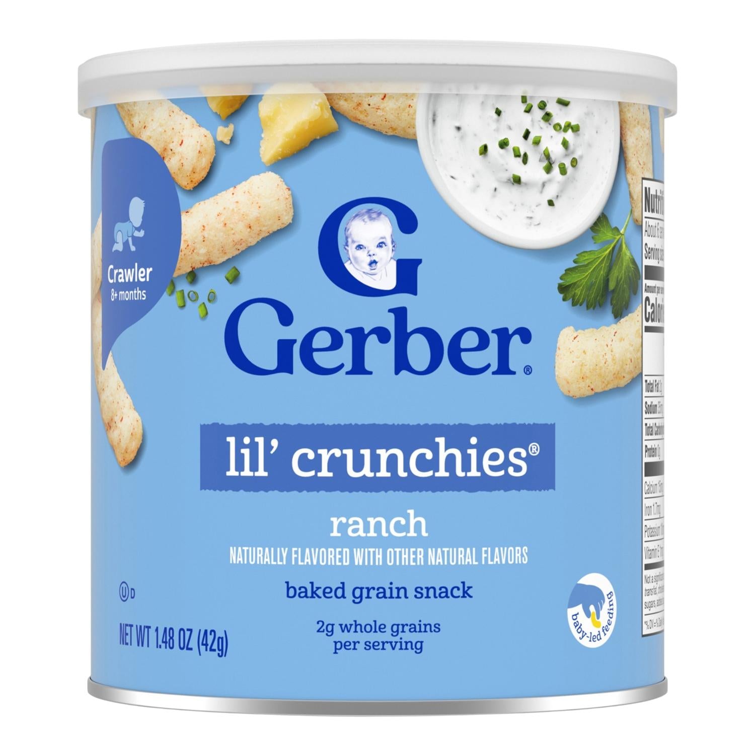 Gerber Snacks for Baby, Lil Crunchies, Ranch