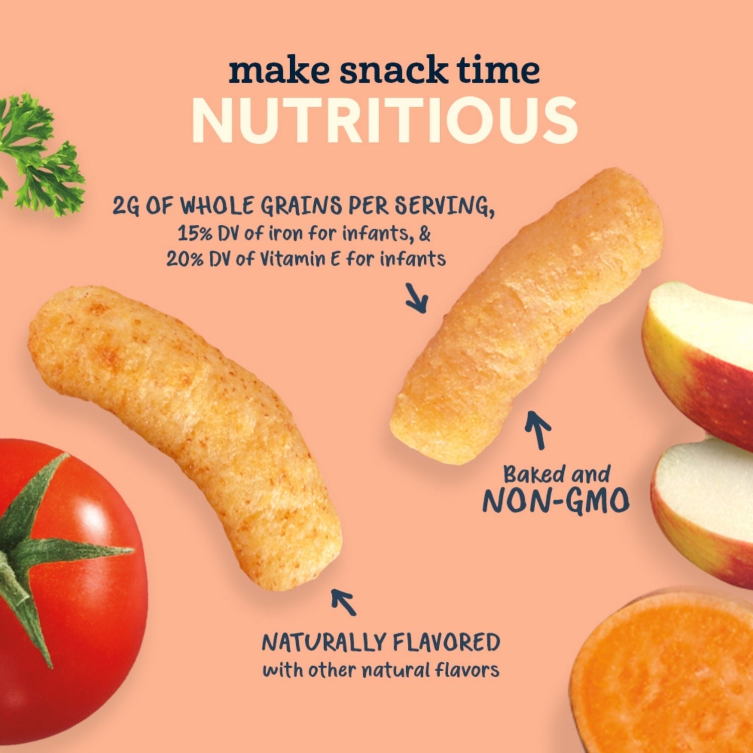 Gerber Snacks for Baby, Lil Crunchies for Crawler (1.48oz) - Vanilla Maple