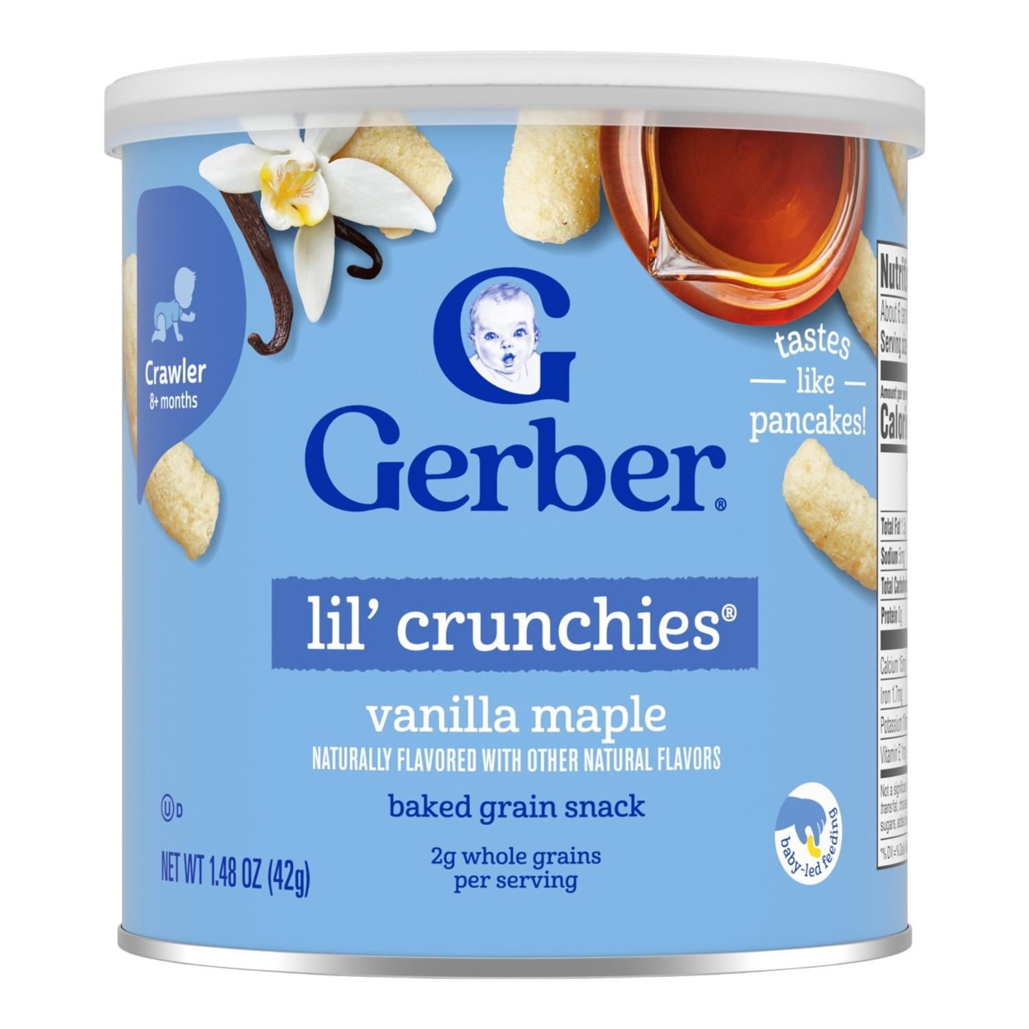 Gerber Snacks for Baby, Lil Crunchies, Vanilla Maple
