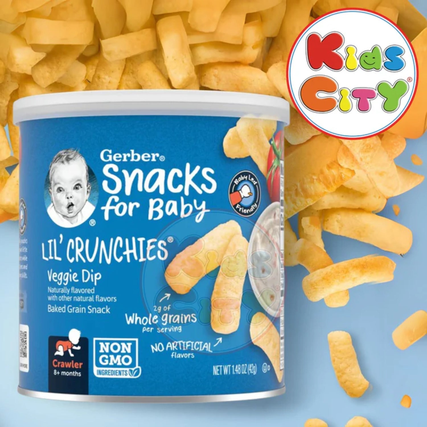 Gerber Snacks for Baby, Lil Crunchies for Crawler