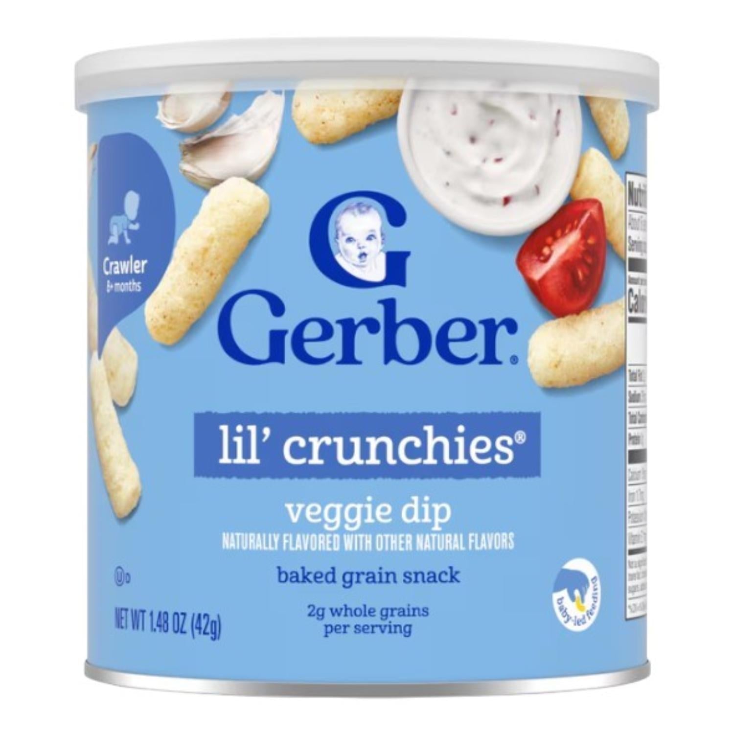 Gerber Snacks for Baby, Lil Crunchies, Veggie Dip