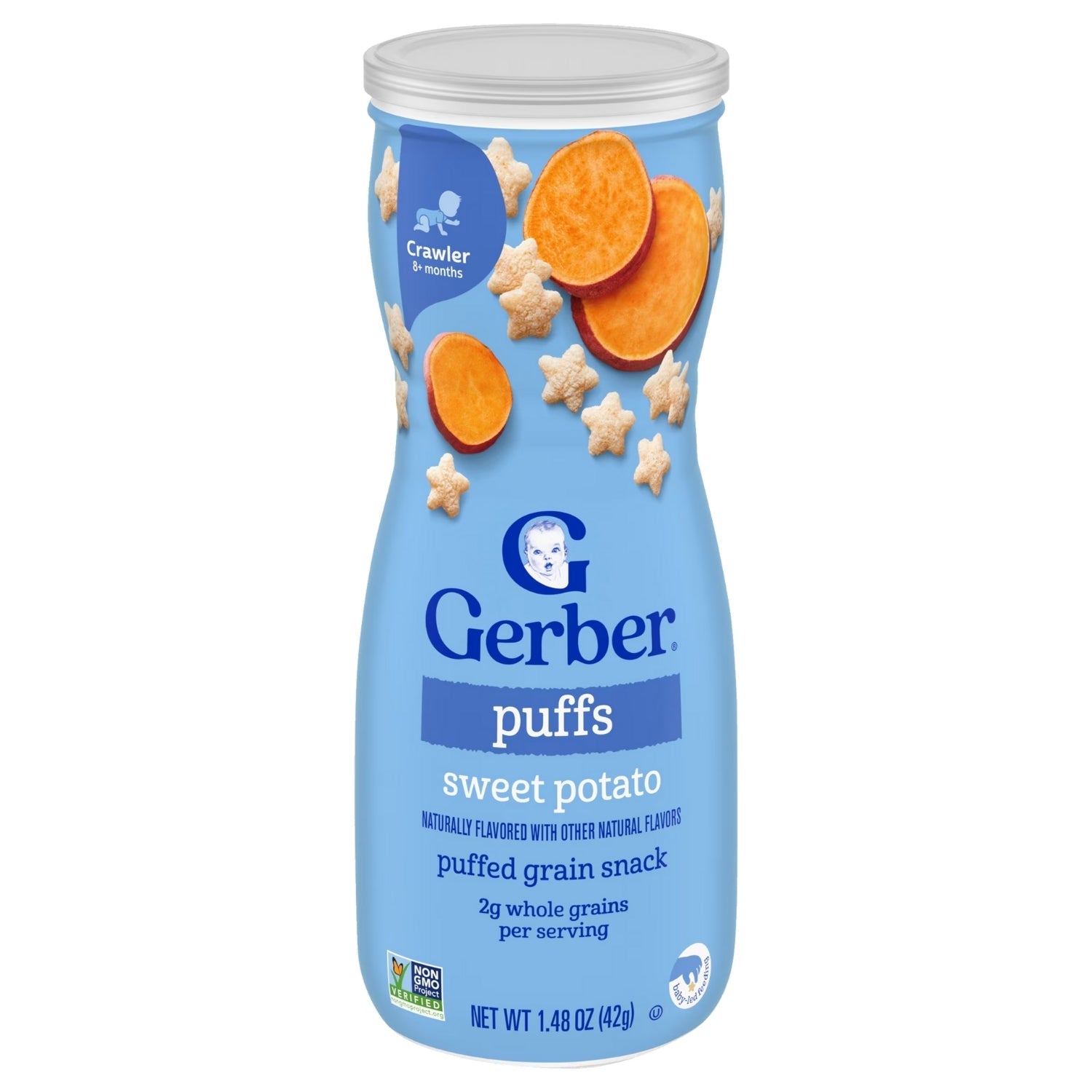 Gerber Snacks for Baby, Grain & Grow Puffs for Crawler (1.48oz) - Sweet Potato