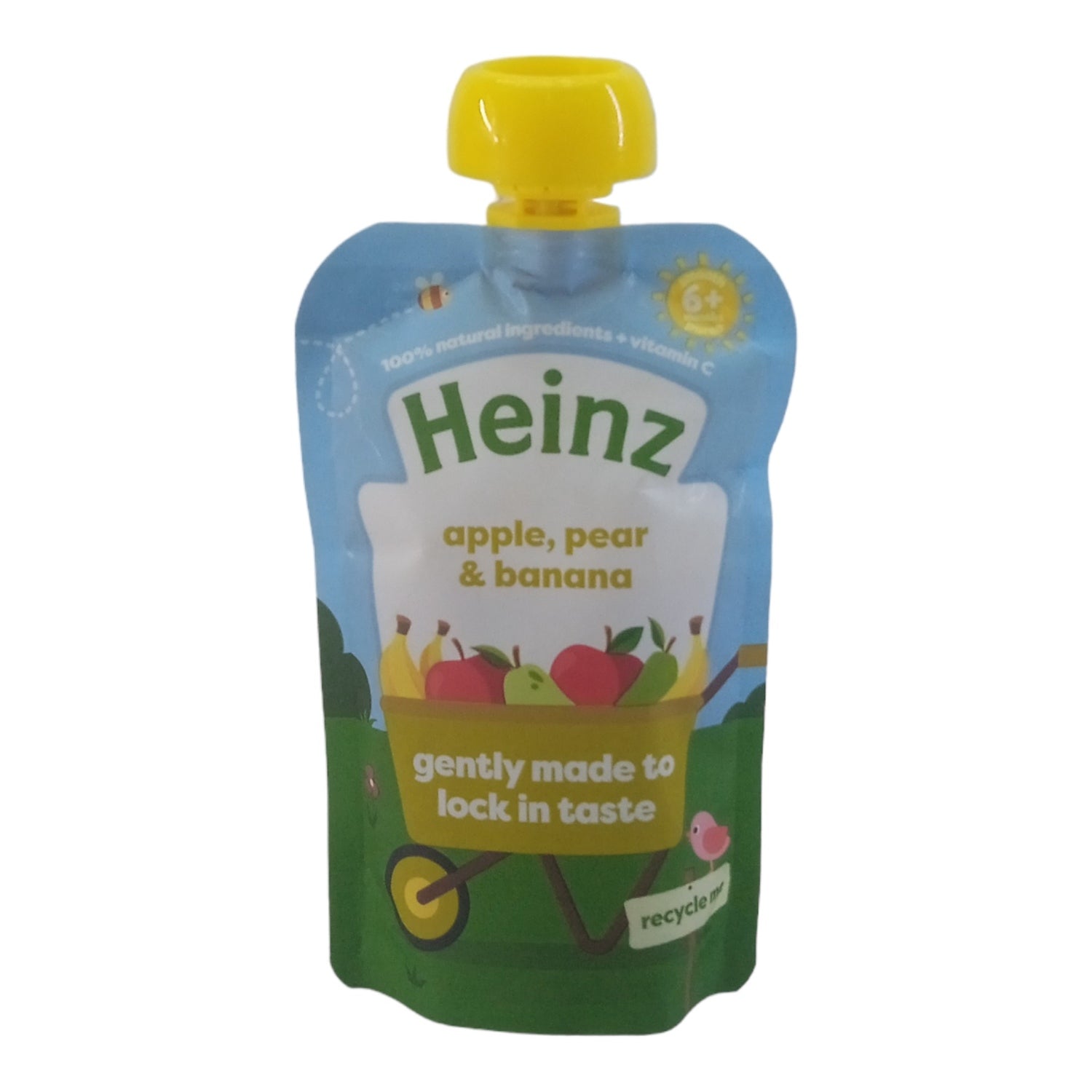 Heinz Baby Puree, Apple, Pear & Banana Puree (6m+) - 100g